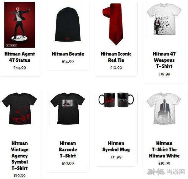 《杀手6》游戏周边开卖 有同款标志性红领带