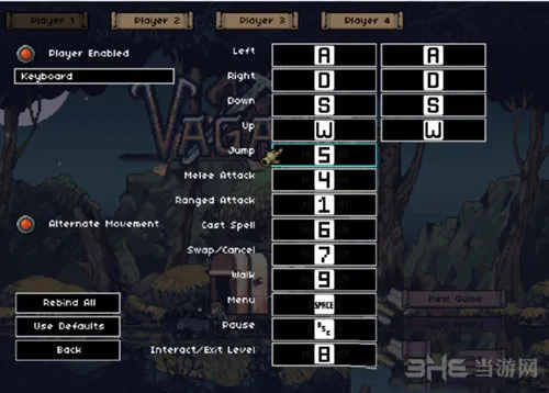 流浪Vagante游戏各按键代表什么功能 默认操作一览