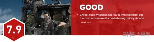 幽灵行动荒野IGN评分截图(gonglue1.com)
