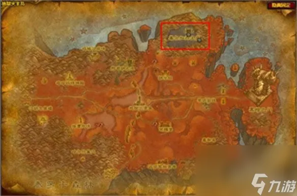 《魔兽世界》噩梦藤分布图