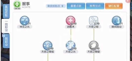 《仙境传说RO：爱如初见》服事连招技巧，技能加点详解