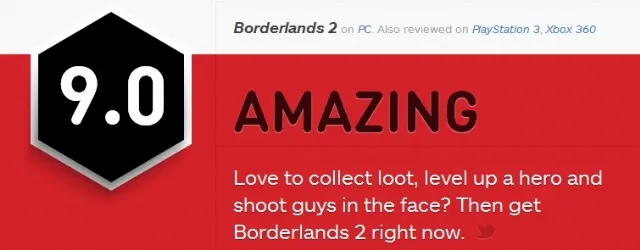《无主之地2》获IGN9分好评 值得期