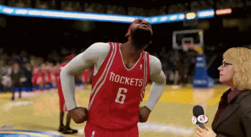 NBA2k14詹姆斯BUG让人爆笑不已 面部表情喜感十足