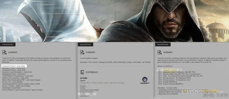 育碧员工履历泄密：刺客信条4将会今