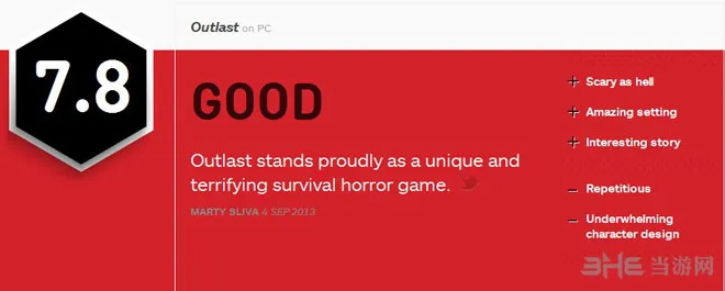 逃生游戏获IGN7.8好评 逼真至极的恐怖生存你敢体验吗