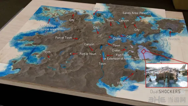 最终幻想15最新3D地图放出 超大地