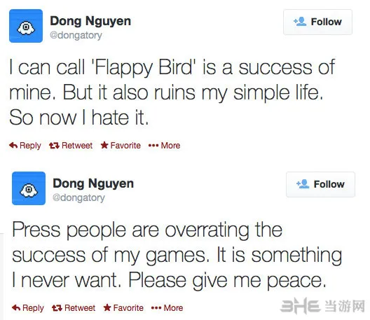 爆红手游下架 网传Flappy bird作者自杀疑似造谣