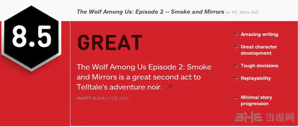 我们身边的狼第二章获IGN8.5好评 