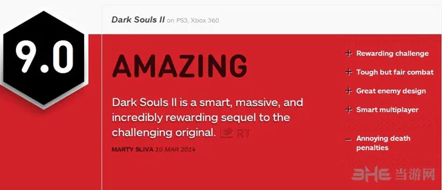 黑暗之魂2获IGN9.0高分 多人模式令