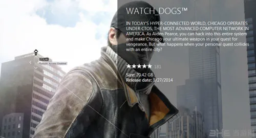 看门狗Xbox One版安装体积近21G PC版25G