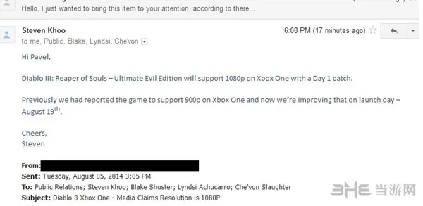 暗黑破坏神3终极邪恶版xboxOne分辨率曝光 与PS4持平