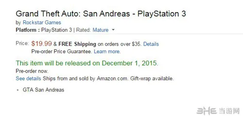 《GTA：圣安地列斯》PS3版来临 720P画质全面升级