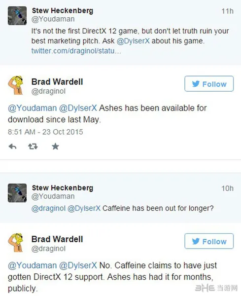 首款DX12游戏之争 《奇点灰烬》《咖啡因》厂商展开骂战