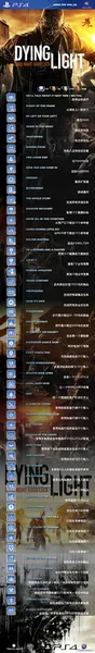 消逝的光芒中文奖杯列表 成就党不容错过