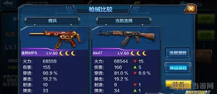 全民突击AK47和金羚MP5哪个好 属性