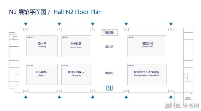 ChinaJoy2015展会现场各大游戏厂商展位分布图