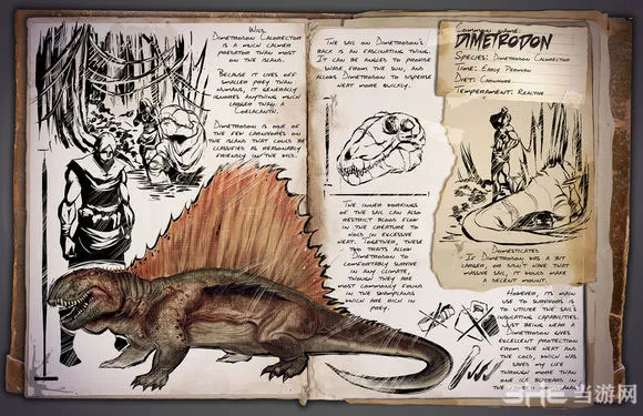 方舟生存进化异齿龙Dimetrodon图鉴一览