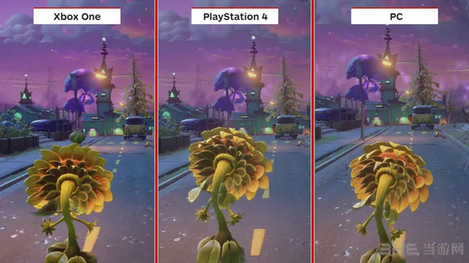 《植物大战僵尸：花园战争2》PC版与主机平台画面对比
