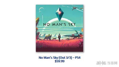 《无人深空》正式登陆PS商店 售价为60美元