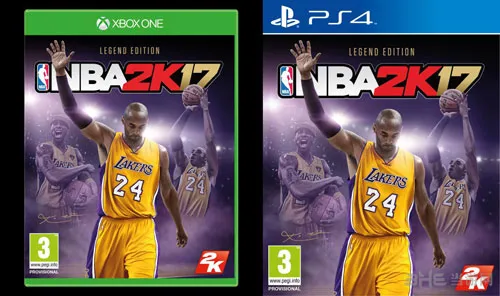 今日科比最后一战 2K公布其《NBA 2K17》传奇版封面