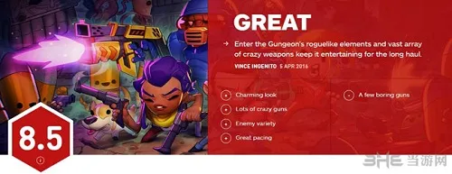 挺进地牢IGN评分(gonglue1.com)