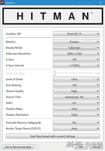 《杀手6》第二章更新出BUG 无法使用DX12启动