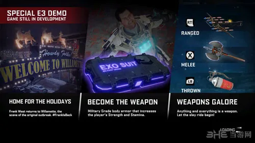 E3 2016：《丧尸围城4》试玩视频公布 花式武器虐僵尸