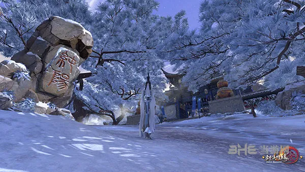 《剑网3》重制版最新游戏截图曝光 落雪纷飞独人醉