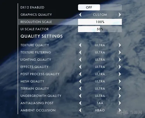 《战地1》PC版画面选项设置曝光 支持DX12