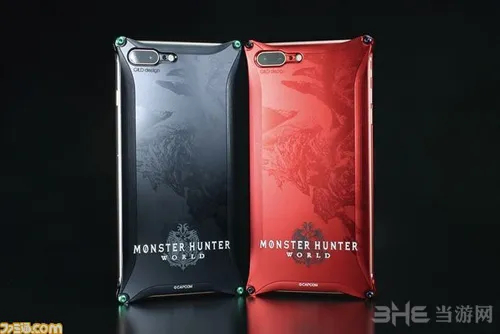 《怪物猎人：世界》iPhone主题手机壳 红黑色的雄火龙图案