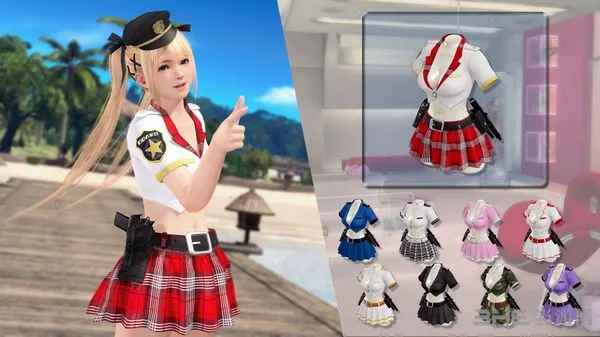 《死或生：沙滩排球3》全新警服DLC服装公布 布料要少