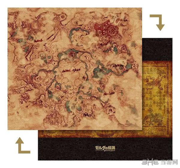 《塞尔达传说：荒野之息》大地图公布 游戏由多结局