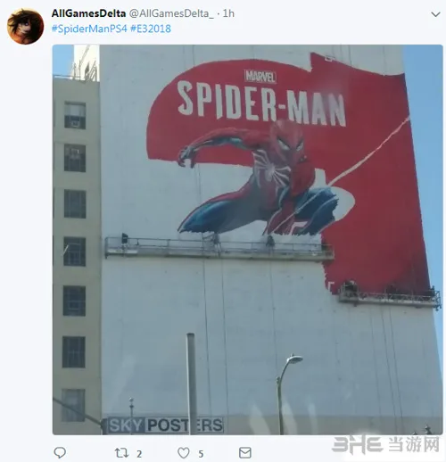 《蜘蛛侠》巨型墙绘 小蜘蛛亮相201