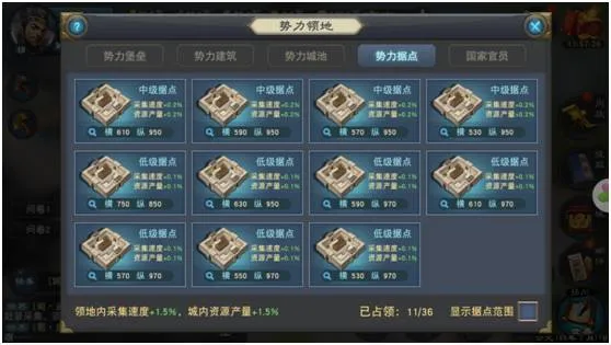 皇座战争势力据点怎么玩 势力据点玩法及技巧详解