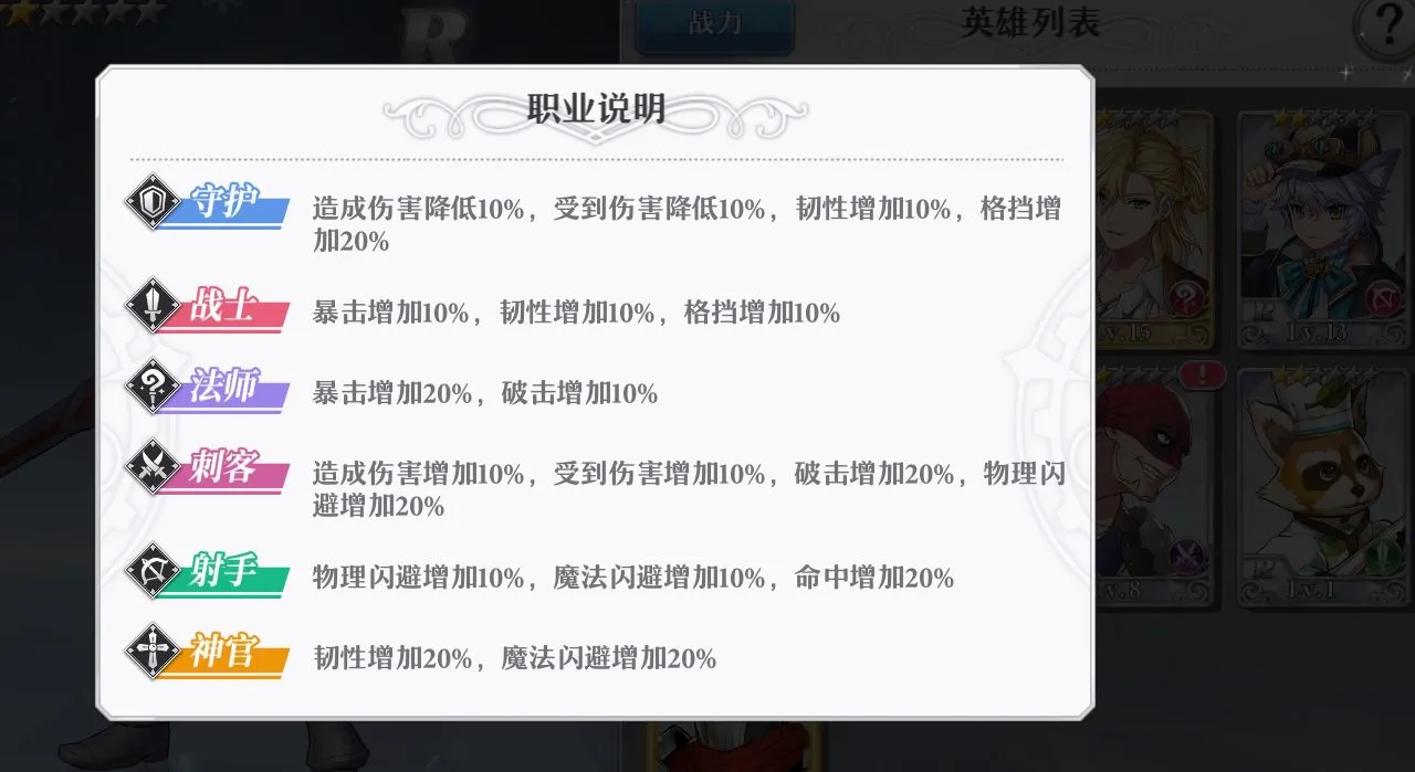 启源女神全职业详细解析 启源女神职业特性详解