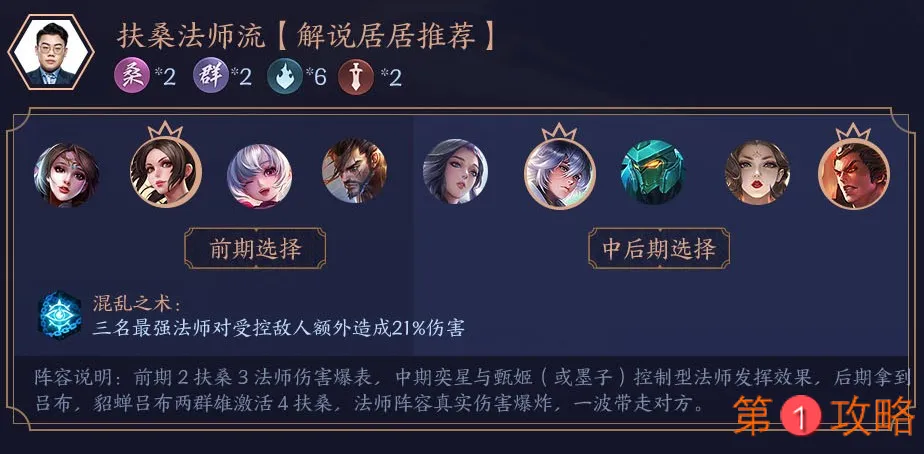 王者模拟战扶桑法师阵容攻略 扶桑法师天赋及运营指南
