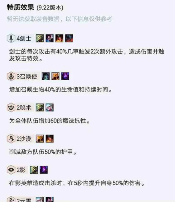 云顶之弈9.22剑士阵容攻略 云顶之弈T1剑士阵容推荐