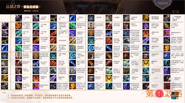云顶之弈装备合成图最新版本 云顶之弈装备合成图鉴高清