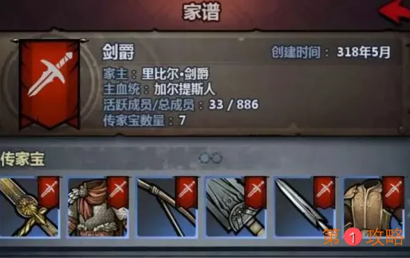 诸神皇冠百年骑士团传家宝攻略大全 传家宝制作及效果汇总