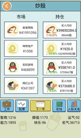 中国式人生股票玩法攻略 炒股赚钱