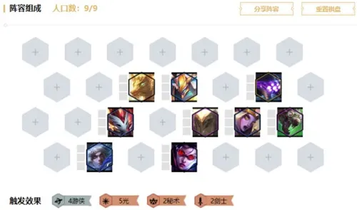 lol云顶之弈10.3六光游侠怎么玩 新