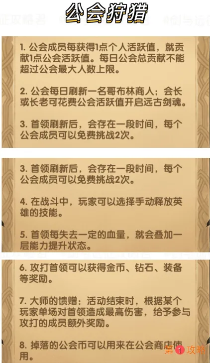 剑与远征公会狩猎玩法哥布林商人打法 剑与远征远古剑魂怎么打